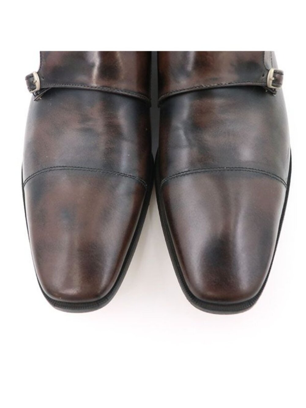 Louis Vuitton Double Monk Strap Shoes Business Size 8 Leather - Picture 3 of 11